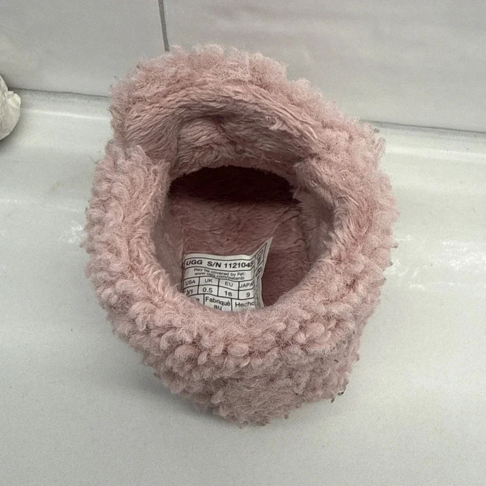 UGG Bixbee Baby & Toddler Pink Booties Size 0/1, 0-6 in, Fast Shipping 11210451
